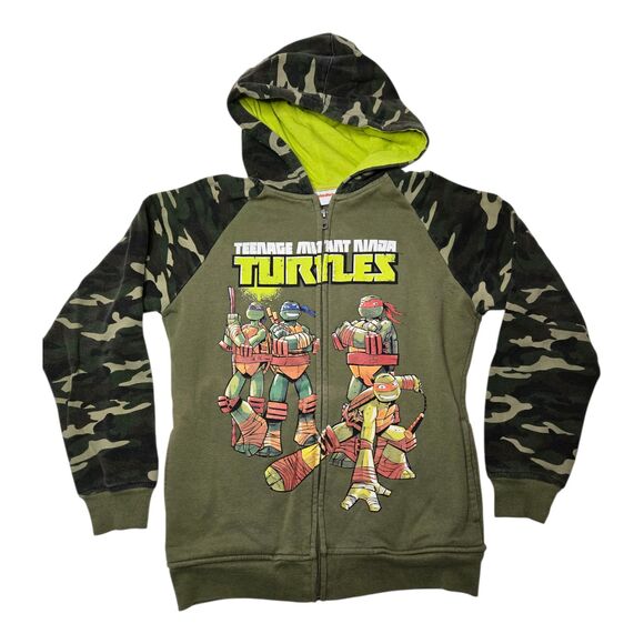 Nickelodeon Other - Nickelodeon Teenage TMNT Kids Hoodie Kids 10/12 Green Camo
